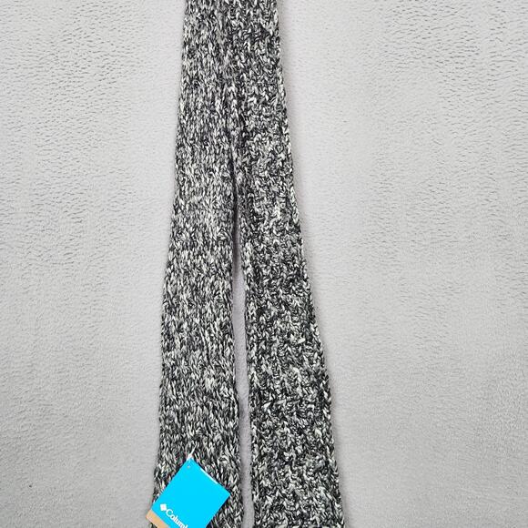 Columbia Scarf Womens One Size Gray Simply Spun Marled Knit Fringe Winter - Picture 3 of 11